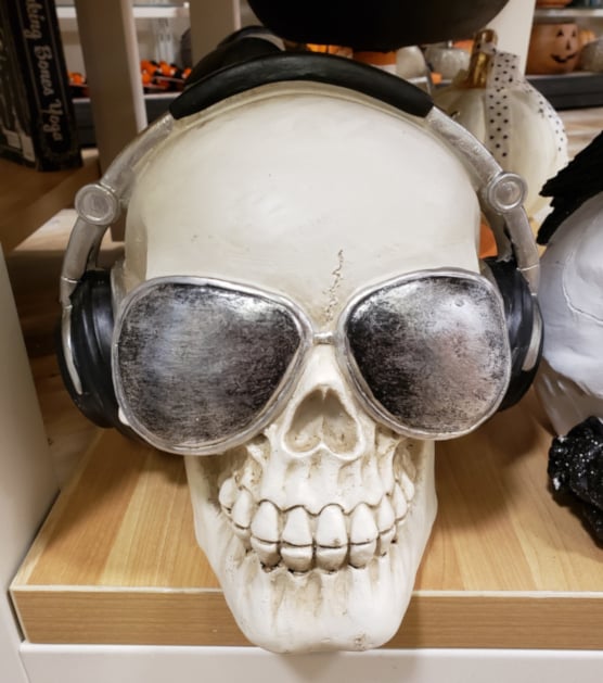 Skull with Sunglasses and Headphones