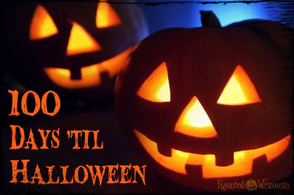 100 days 'til halloween Jack-o-lanterns.