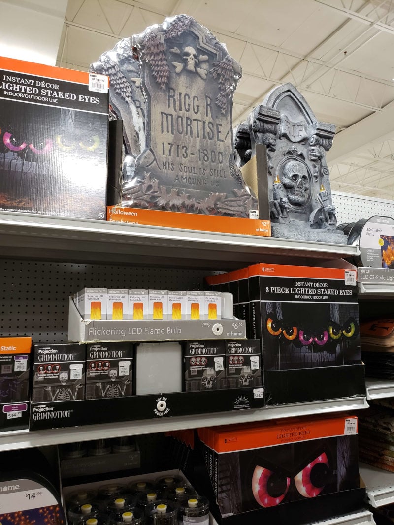 Halloween tombstones